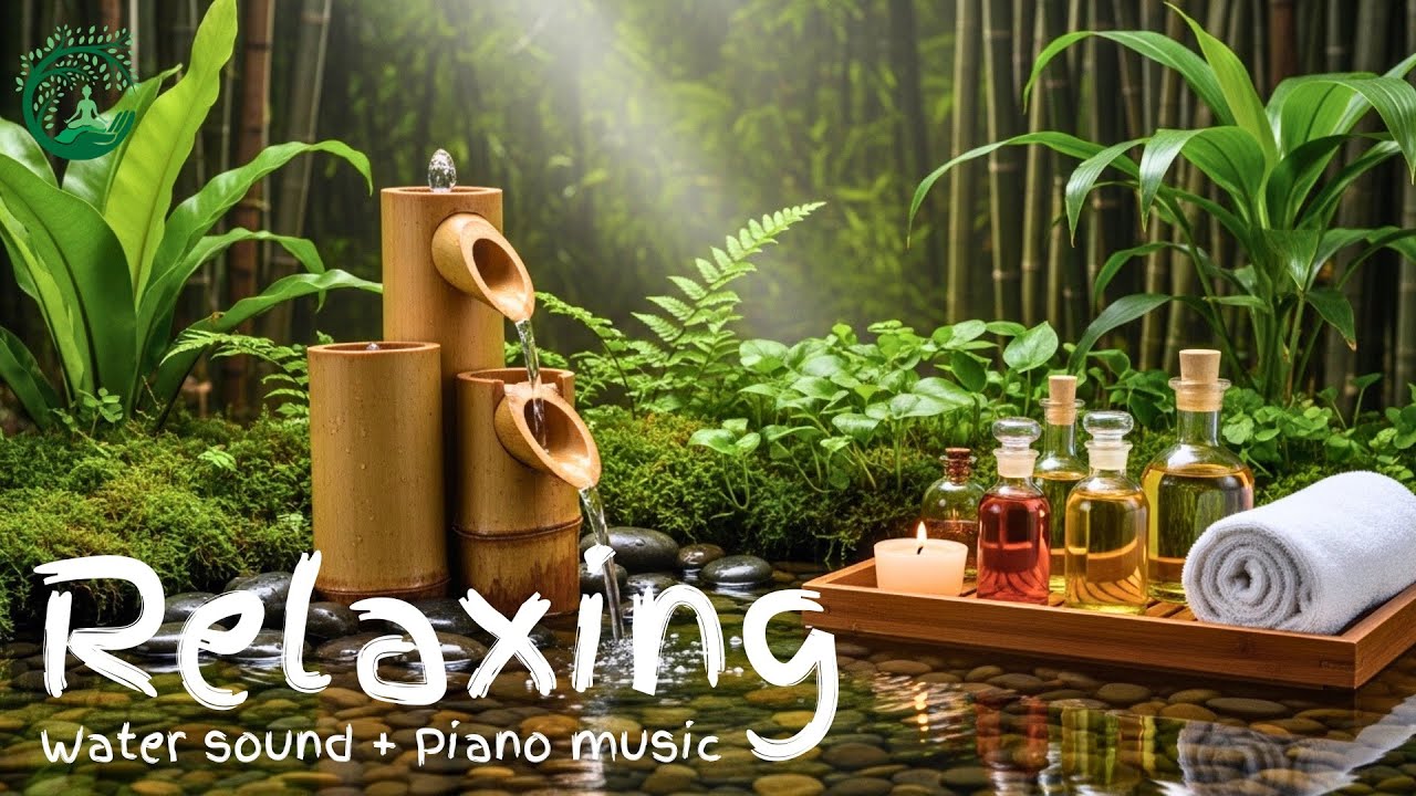 Peaceful Bamboo Water Sounds 🌙 Deep Sleep & Gentle Healing Relaxation