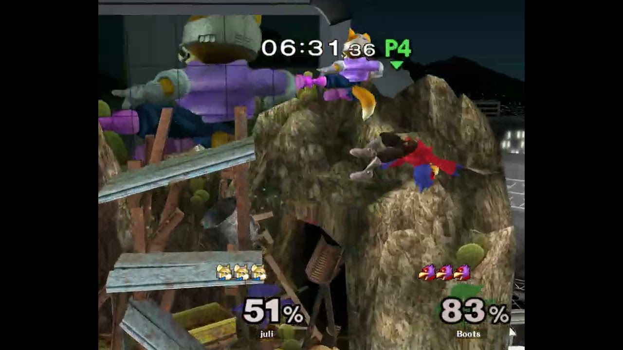 [ass] 178 - Melee Singles WR1 — juli ⟮Fox⟯ vs Boots ⟮Falco⟯