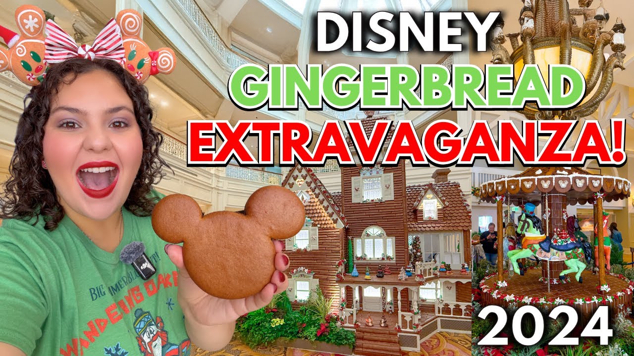 Experience EVERY Disney Gingerbread House in 2024 | Walt Disney World Resorts Holidays