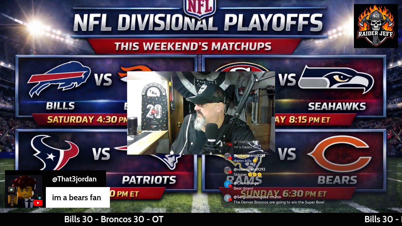 Broncos vs Bills LIVE | Playoff Stakes, Pressure & Fan Takes