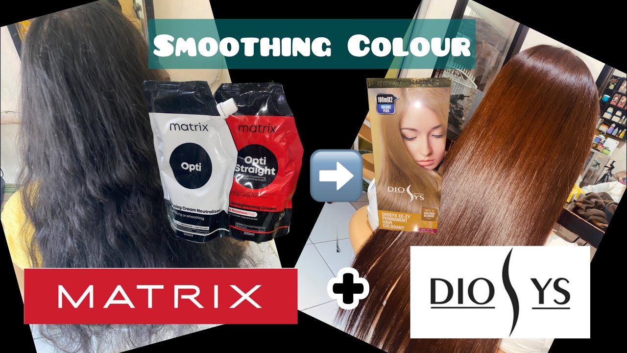 Smoothing Colour Part 2 | Smoothing Matrix | Cat Diosys Golden Blonde ( Tanpa Bleaching)