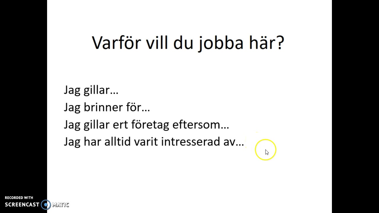 Anställningsintervju frågor och uttryck