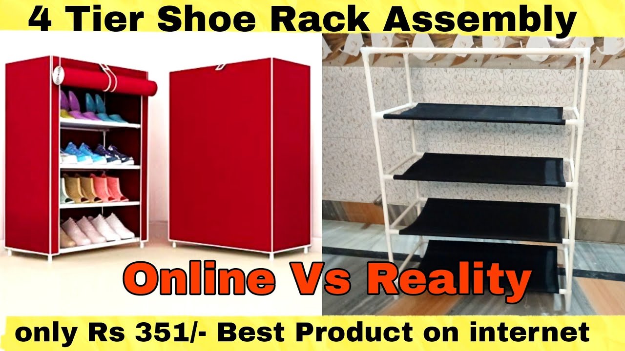 Best Shoe rack online 4 tier |Fitting Shoe rack #unboxing #assemble #shoerack #review #online #shoes