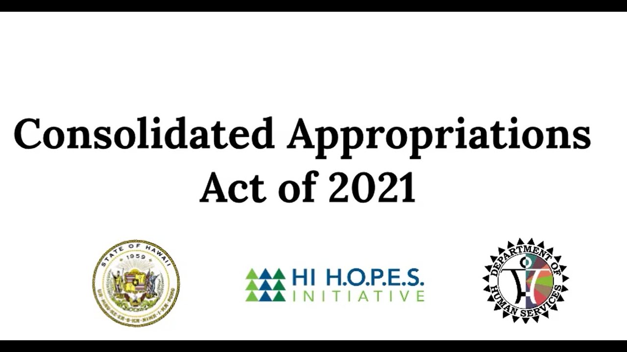 Consolidated Appropriations Act of 2021