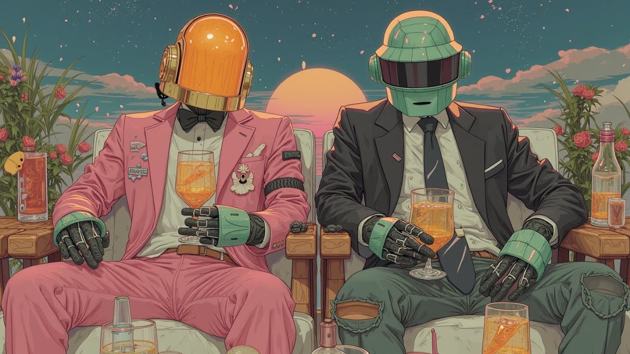 Атмосфера Daft Punk ~ Ретро-фанк и чилл-электроника | Музыка Synthwave для ночных поездок