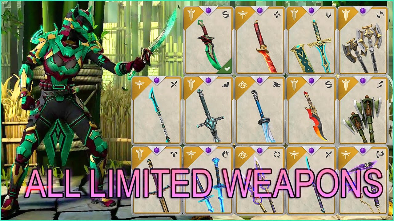 Shadow Fight 3: ALL LIMITED WEAPONS vs Fox Hunt Event | 6th Anniversary