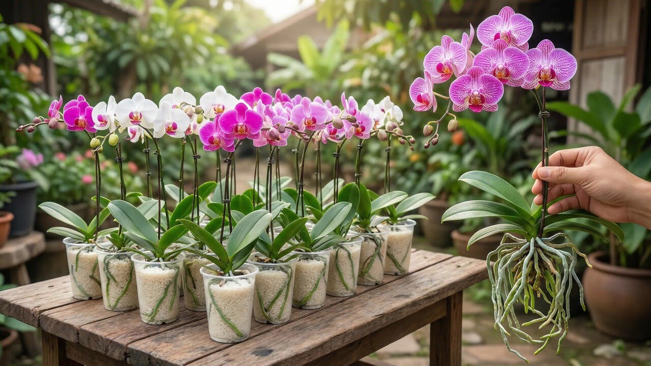 How to propagate 1000 orchids using rice! A 