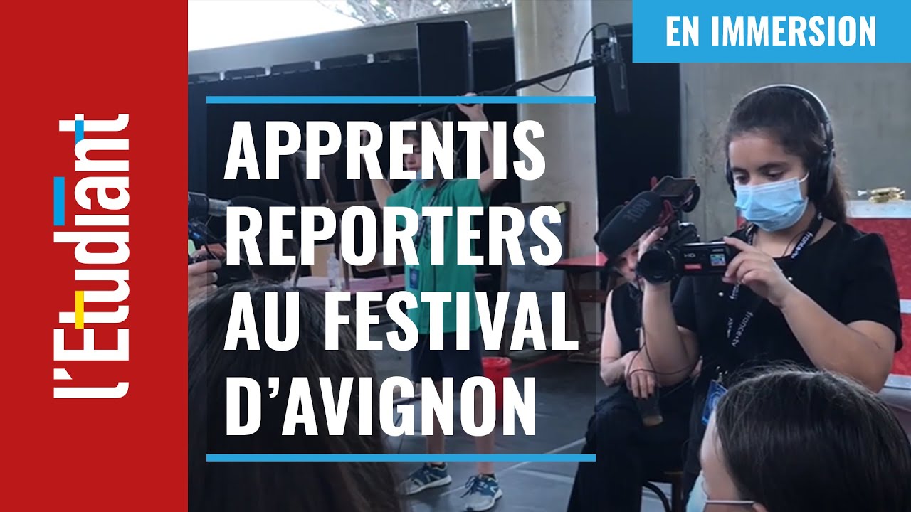Des collégiens apprentis reporters au festival d'Avignon