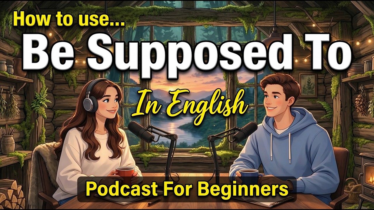 How to Use “Be Supposed To” in English | Real-Life Conversation Practice | Podcast for Beginners
