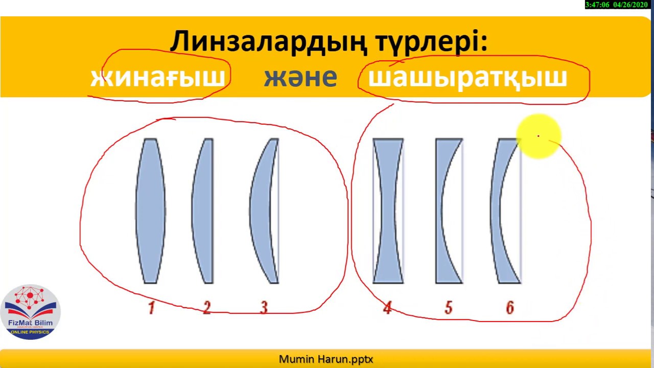 8 сынып ЛИНЗАЛАР. ЛИНЗАНЫҢ ОПТИКАЛЫҚКҮШІ.КЕСКІНДЕРДІ ЛИНЗАЛАРДА САЛУ.ЖҰҚА ЛИНЗАНЫҢ ФОРМУЛАСЫ