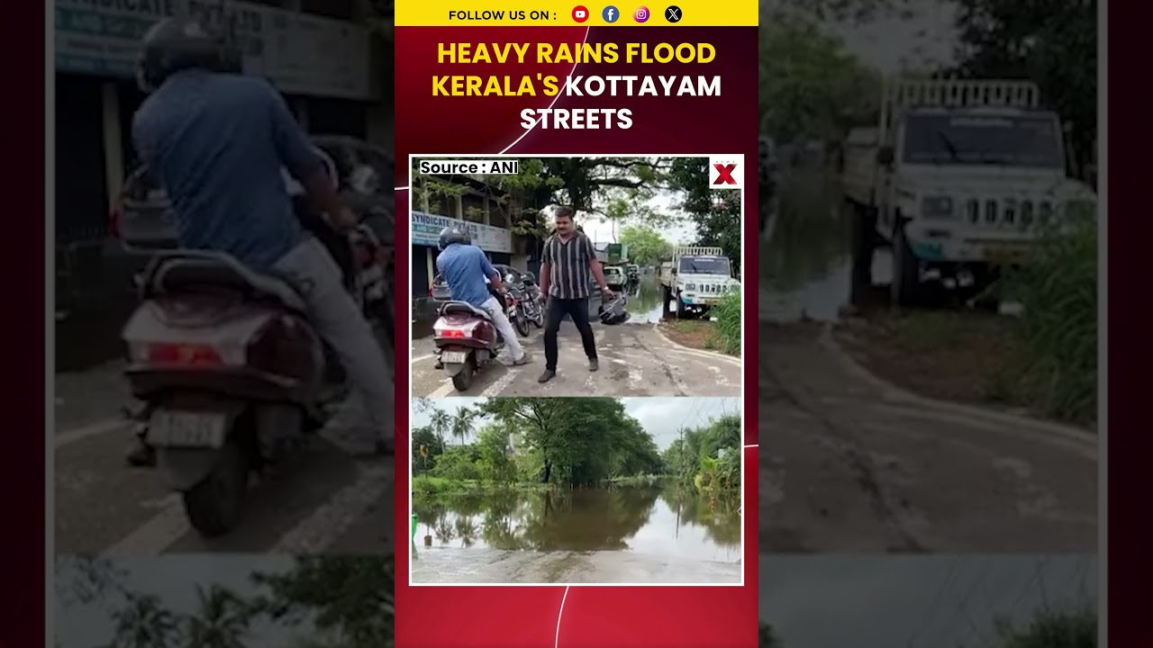 #watch Heavy Rain Inundates Several Parts of Kerala's Kottayam, Flooding Disrupts Daily Life