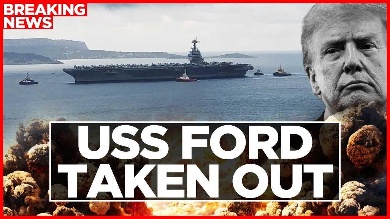 USS FORD BREAKDOWN: US Navy Makes Emergency Stop in Greece After Fire; Out of Combat!  | US-Iran War