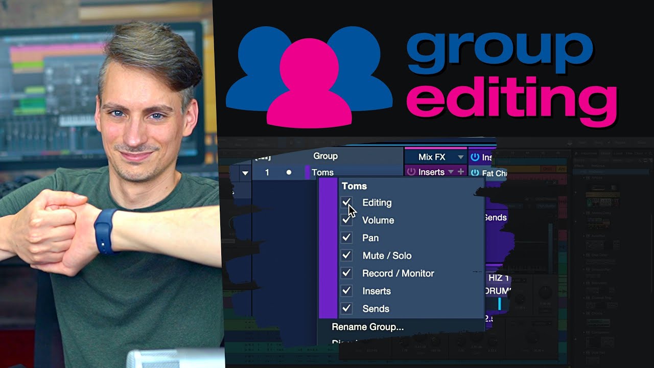 Group Editing in Studio One
