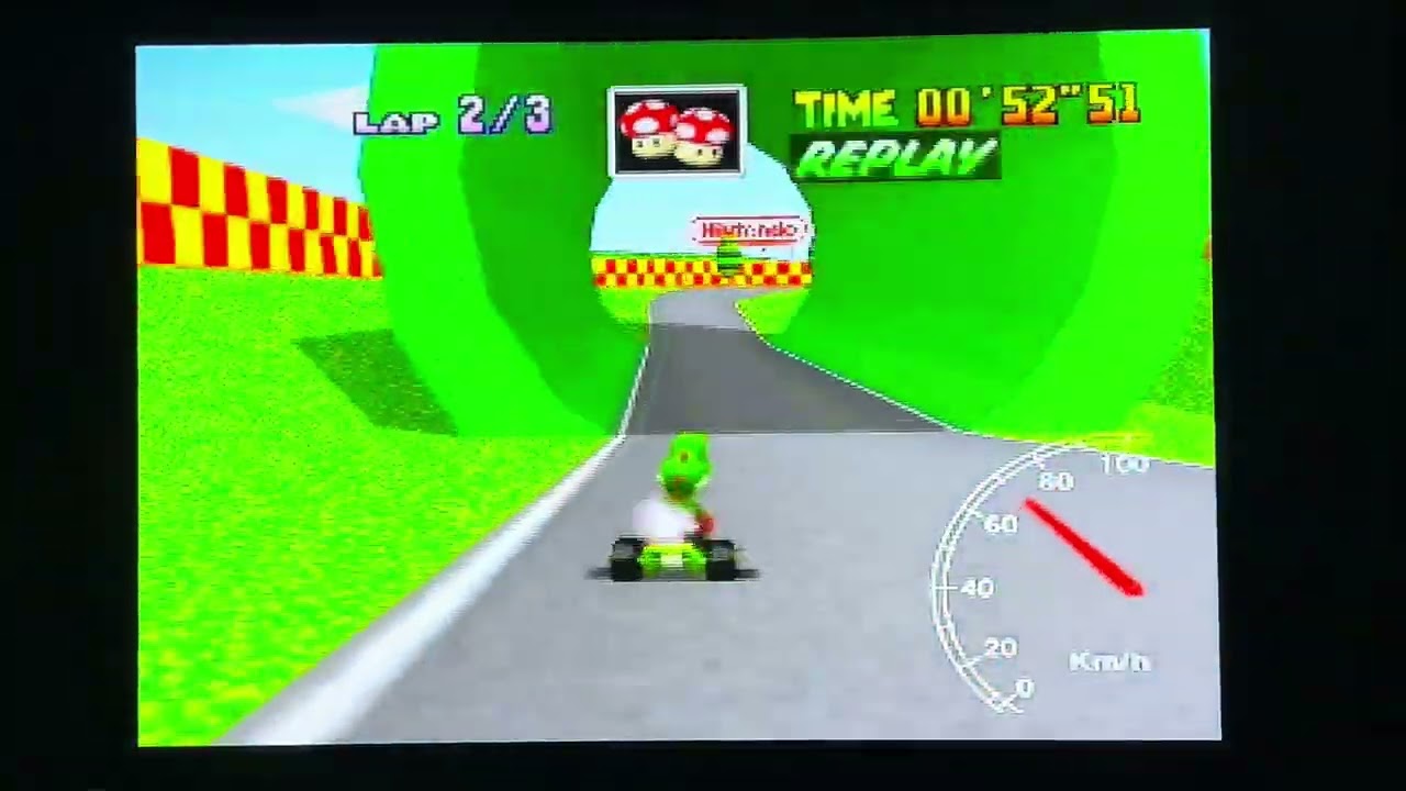 Mario Kart 64 - Mario Raceway 3-Lap 1’28”52 PAL