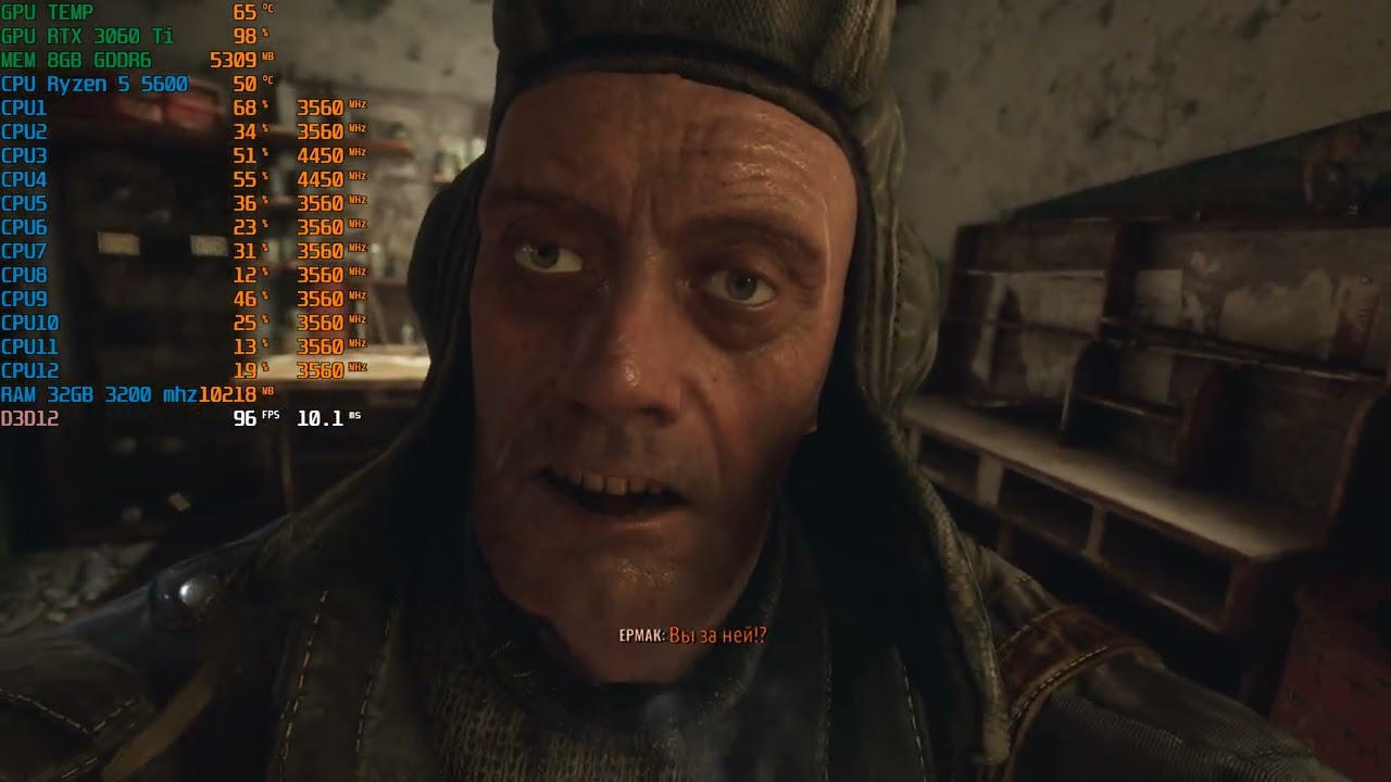 Metro Exodus Enhanced Edition - RTX 3060 Ti - Ryzen 5 5600 - 32GB RAM - 1080p