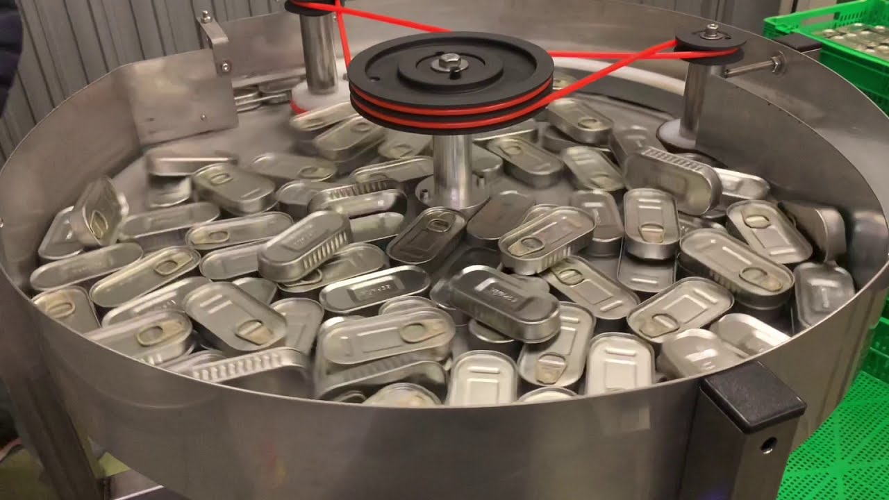 PLATO ALIMENTADOR DE LATAS CON TOLVA