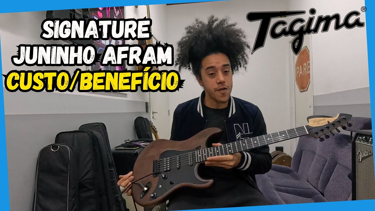 Review Tagima JA-3 Juninho Afram Signature | Blindagem e Regulagem + Captador Malagoli Custom 84