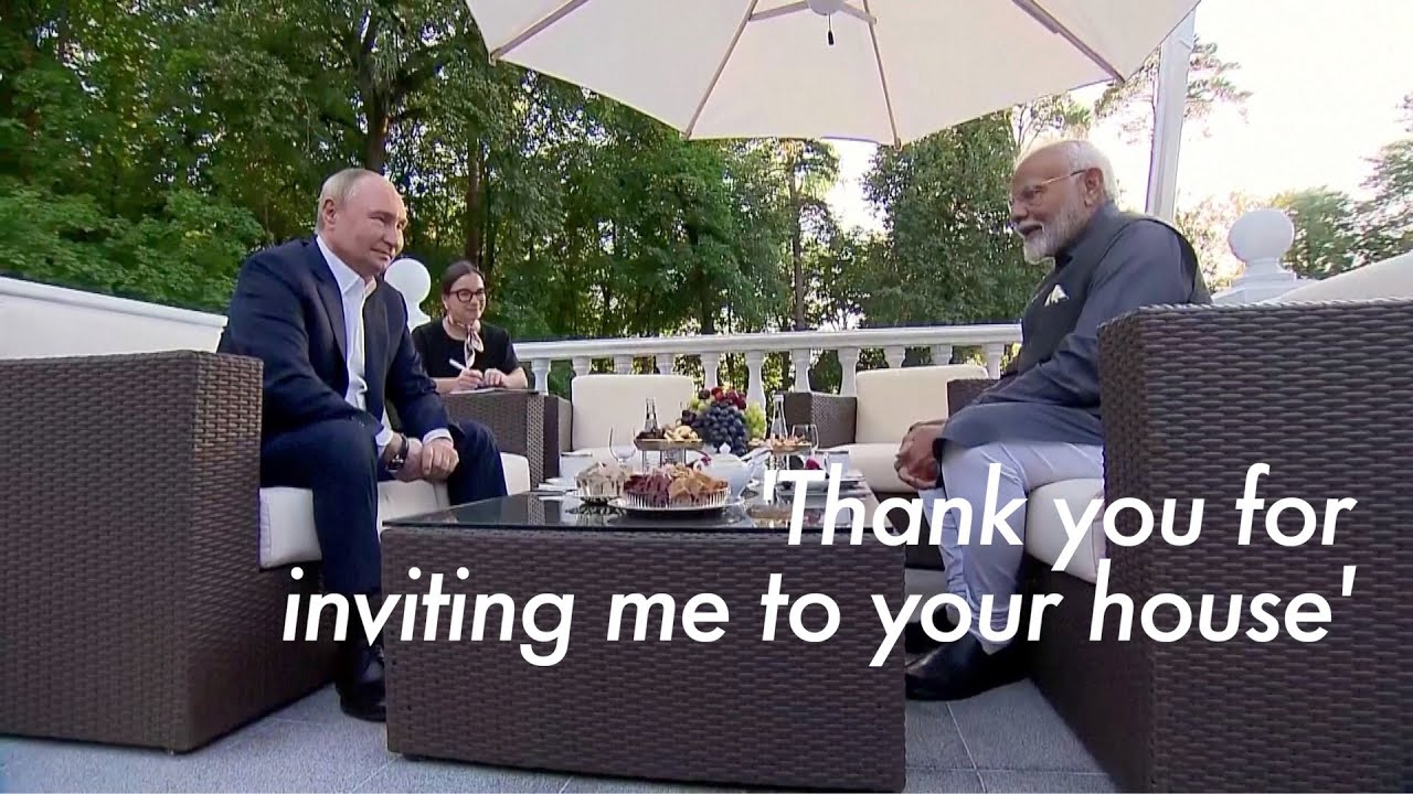 'You are very energetic!' Putin welcomes Modi over informal dinner at suburban residence
