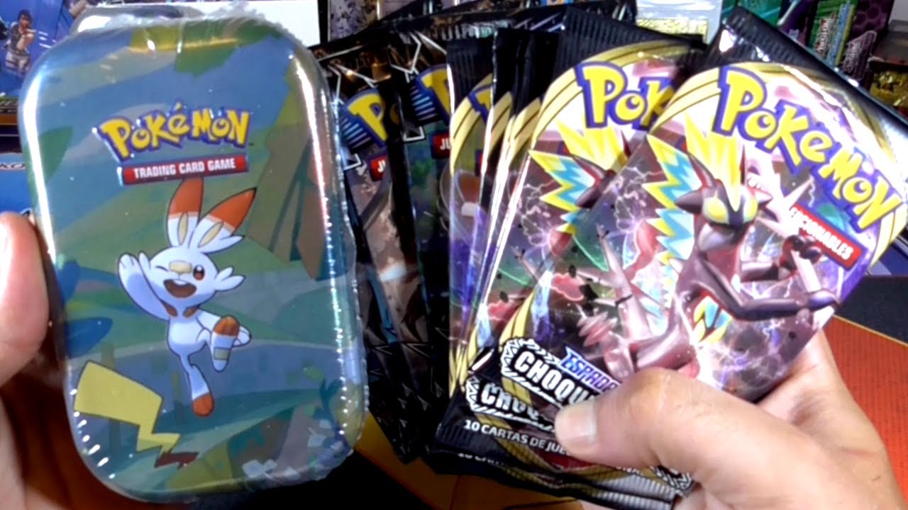 UNBOXING ÉPICO DE CARTAS POKÉMON Espada y escudo choque rebelde + Lata galar
