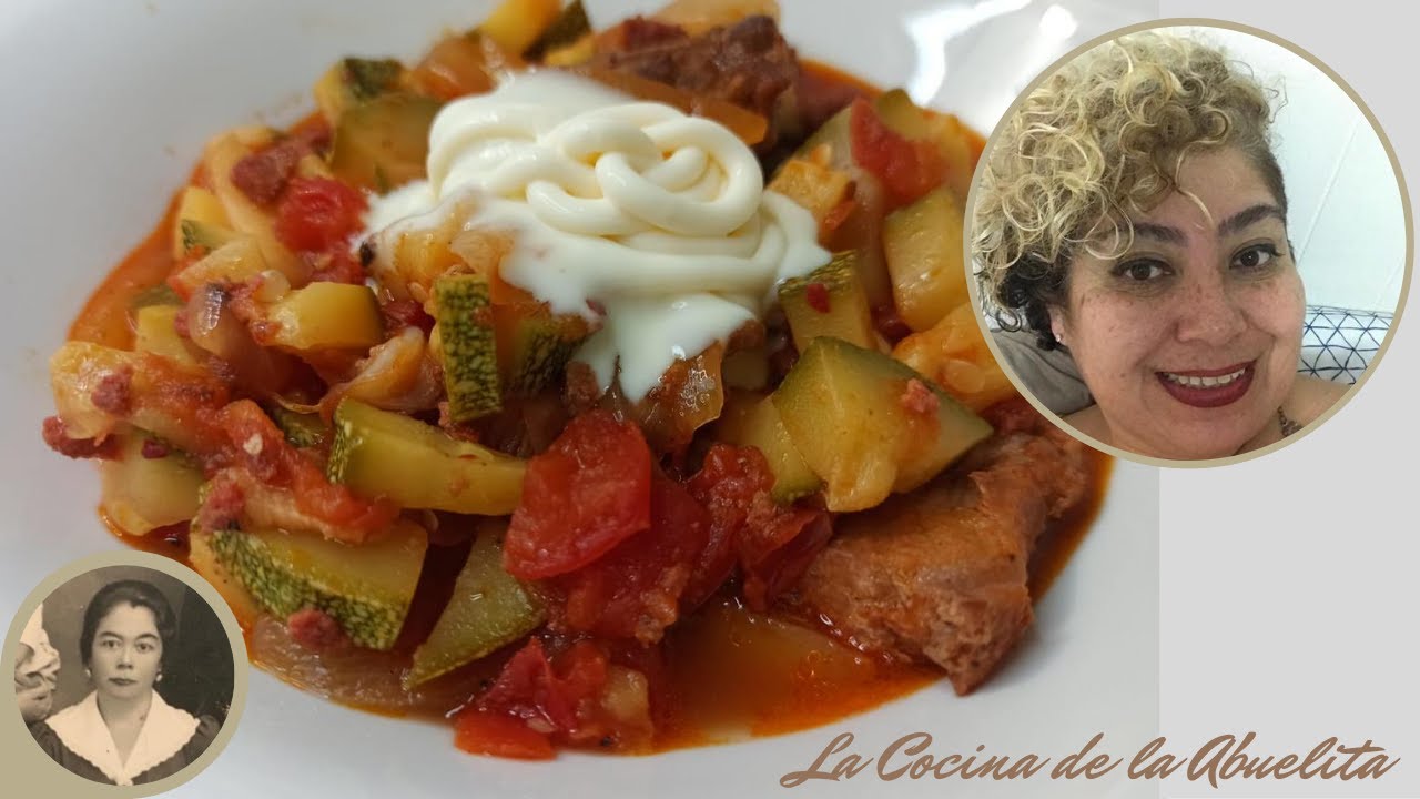 Calabacitas a la Mexicana 👩🏼‍🍳🥒||| Con carne de puerco y longaniza.