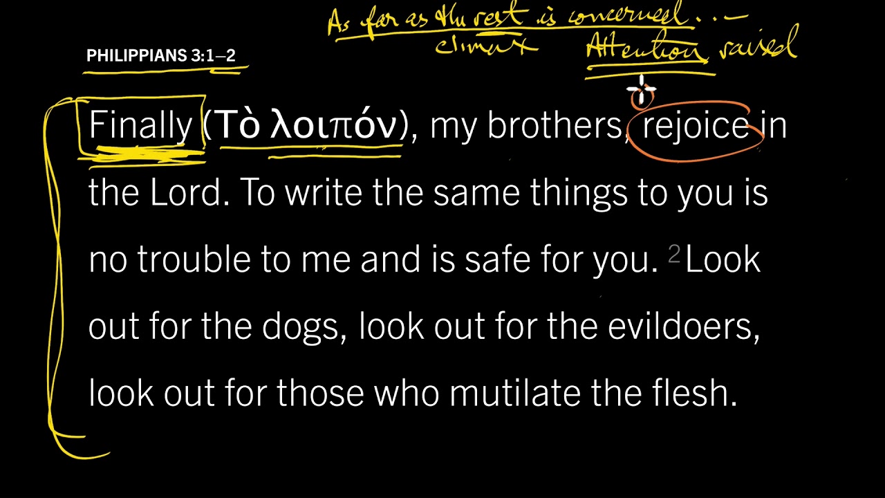 Learn to Rejoice in Conflict: Philippians 3:1–2