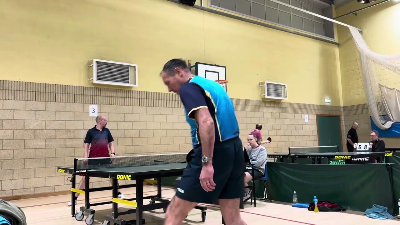 Northumbria closed - 8/2/25 - Howard McCain v Duncan Wraight (long pips red)