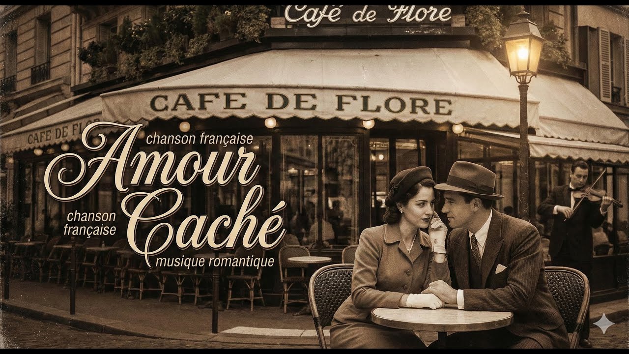 Amour Caché (Cover 2) - Soothing Paris Night Music ☕