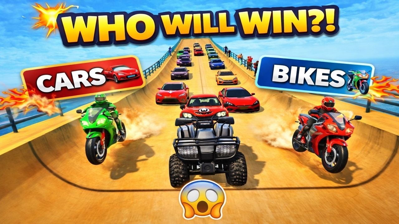 Extreme Ramp Race – Cars, Bikes & Crazy Jumps!
