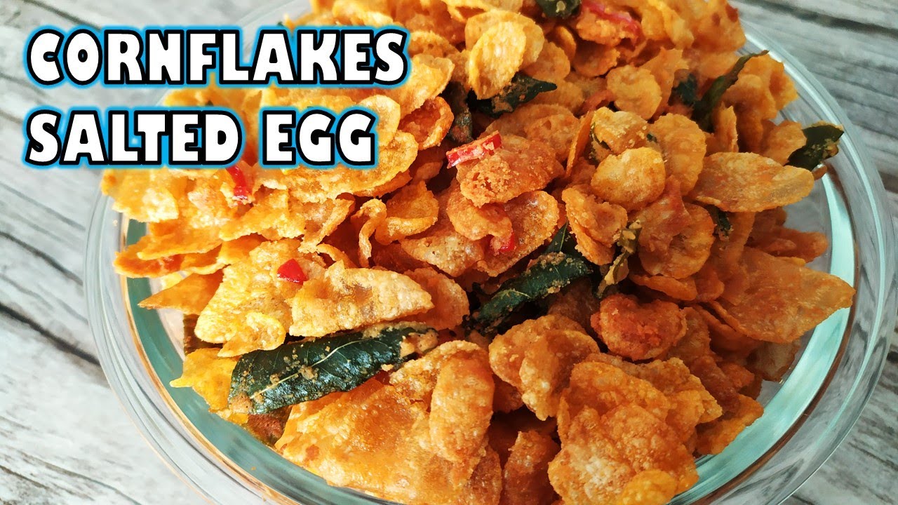 CORNFLAKES SALTED EGG CRISPY | Mudah Je Nak Buat~