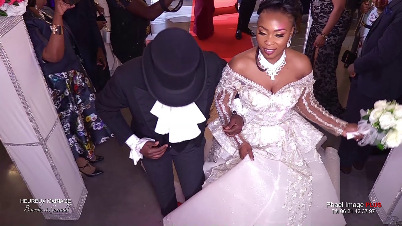 UN GRAND MONDE AU MARIAGE DE BINOCHE ET GERAULD MOUANGA