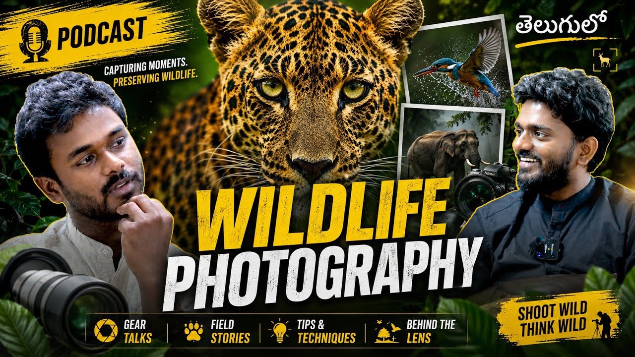 వైల్డ్‌లైఫ్ ఫోటోగ్రఫీ అంత ఈజీ కాదు | Wildlife Photography is not easy |Vanasanchari Podcast తెలుగులో