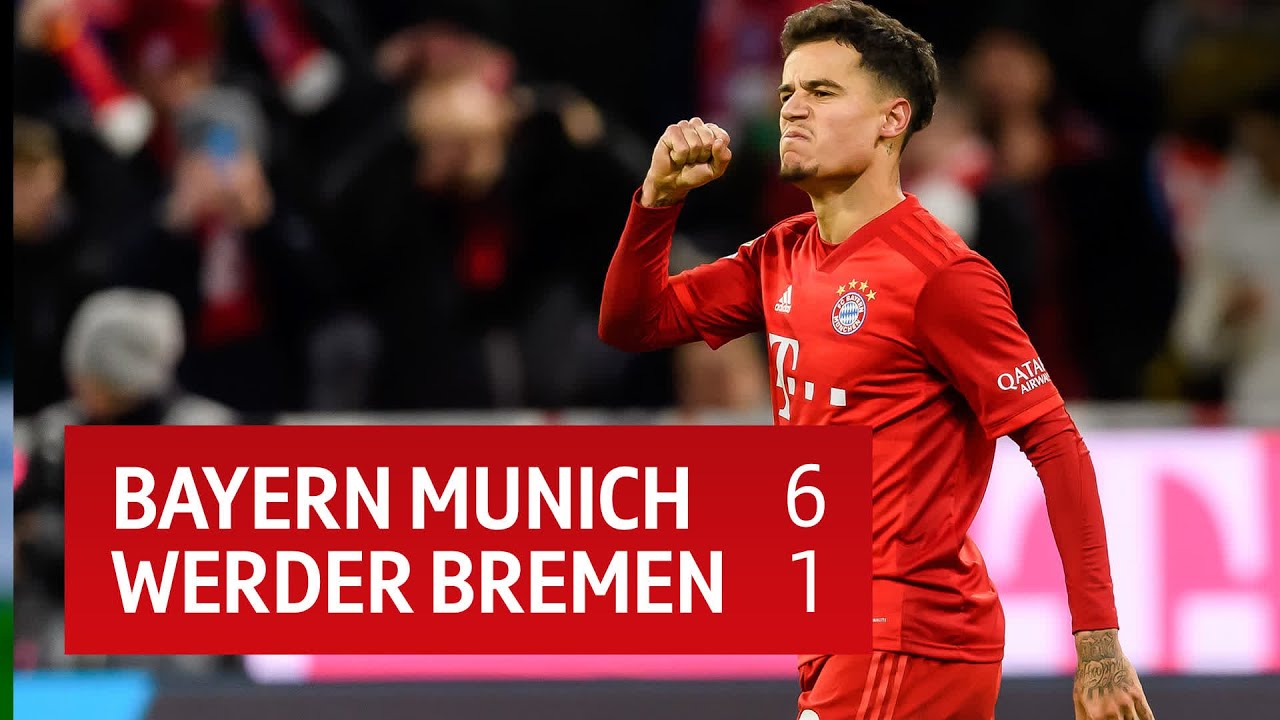 Bayern Munich vs Werder Bremen (6-1) | Bundesliga Highlights