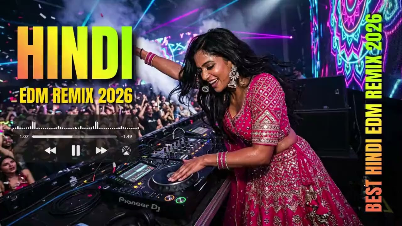 🌈 Indian EDM DJ Neon Vibes | Bollywood Night Glow Dance Mix
