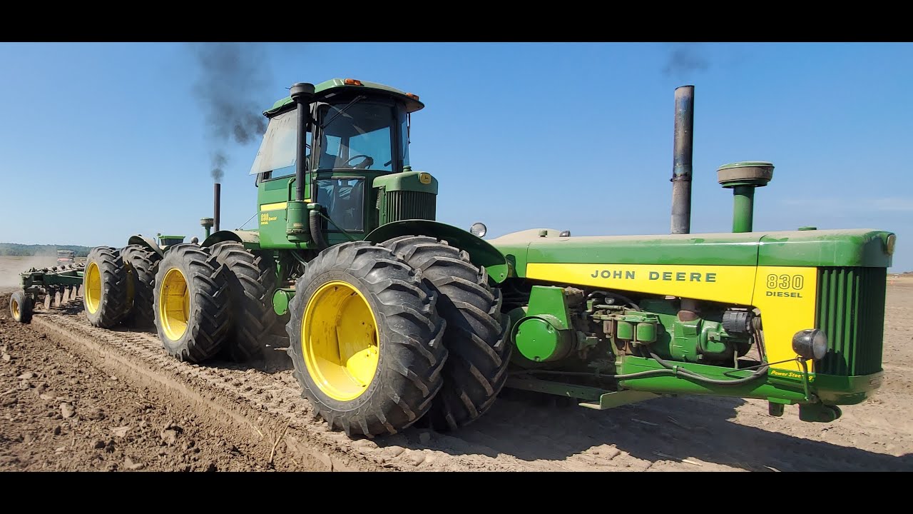 ДИЗЕЛЬНЫЙ ПЛУГ JOHN DEERE 830 - СПЕЦИАЛЬНЫЙ ТРОЙНОЙ ДЖОН ДИР 830!!!