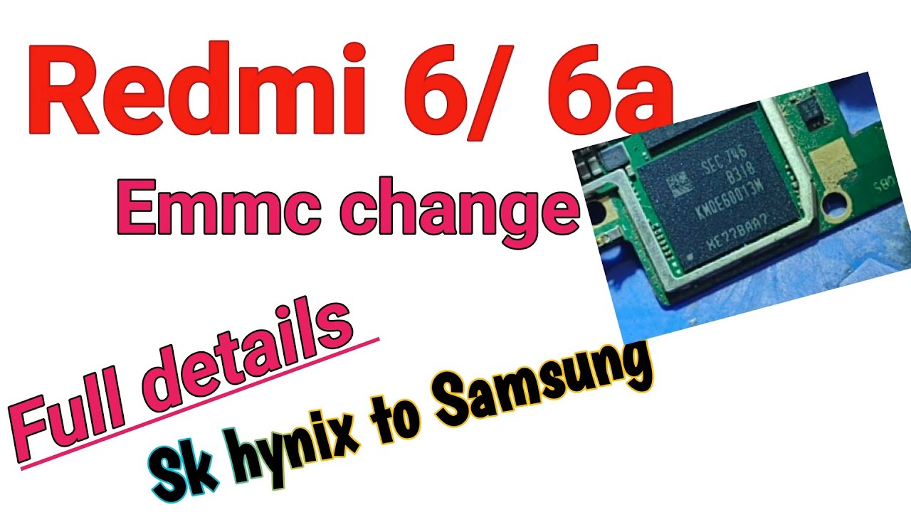 redmi 6a Emmc change UFI box /redmi 6/6a Emmc change full details ✅