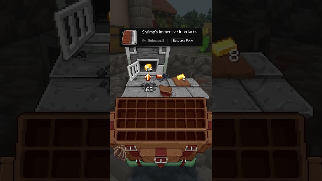 Shrimp's Immersive Interfaces Resource Pack Minecraft Java #minecraft #minecraftresourcepack