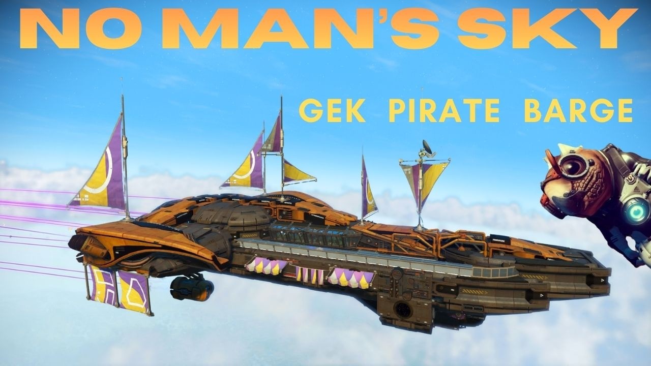 NMS - GEK Barge - The CLOUDSKIPPER - Pirate Corvette [Interior + Download]