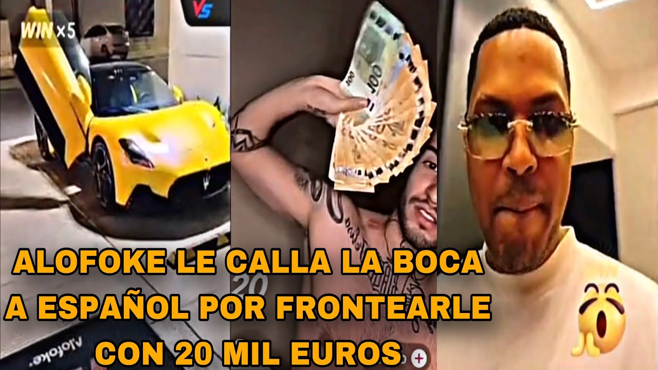 ALOFOKE LE CALLA LA BOCA A ESPAÑOL QUE LE FRONTEO CON 20 MIL EUROS