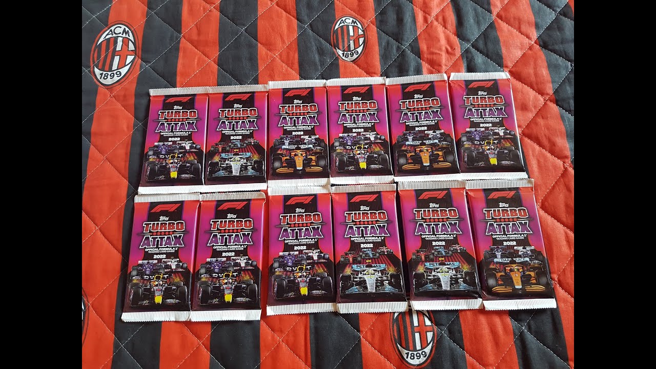 TOPPS TURBO ATTAX 2022 - FORMUŁA 1 - KOLEKCJA KARCIANA - UNBOXING 12 SASZETEK!!!