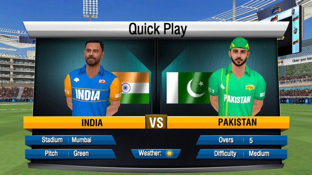 INDIA VS PAKISTAN AMAZING CRICKET GAME