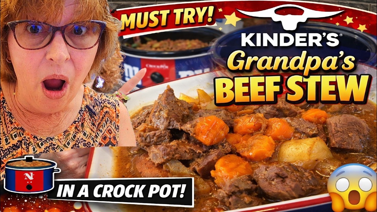 Here’s What Happened! Finally Tried Kinder’s Grandpa’s Legendary Beef Stew Mix in a Crock Pot!