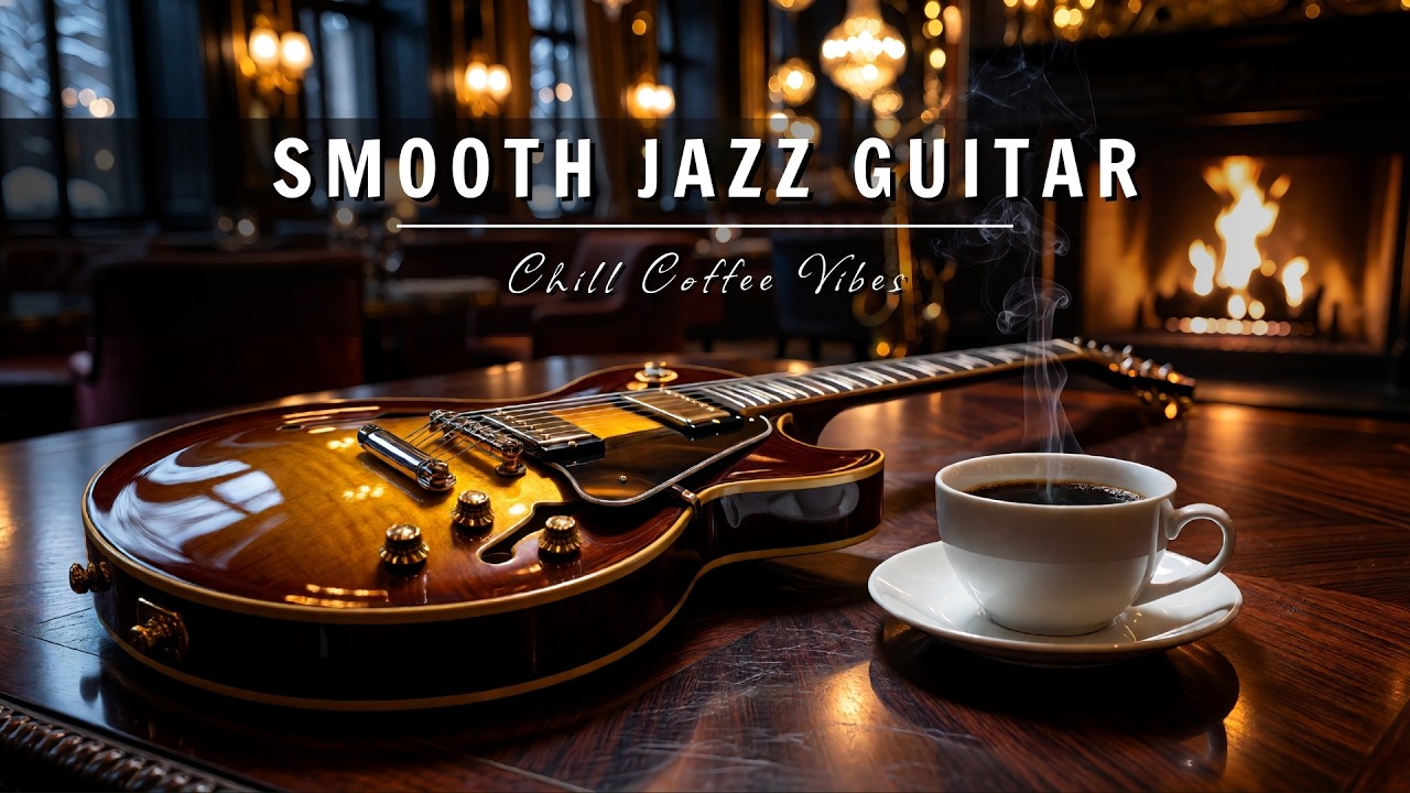 Smooth Jazz Guitar Music - Cool Cafe Vibes • Relaxing Guitar Music for Cafe, Study & Work