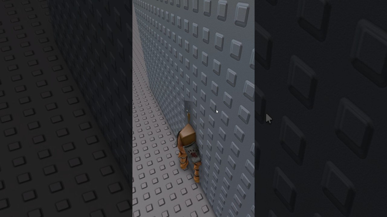 Я ПРОЛЕЗЖАЛ сквозь СТЕНУ БЕЗ ЭМОЦИЙ #roblox #shorts
