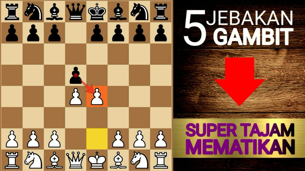 5 Pembukaan catur Gambit mematikan - FULL JEBAKAN
