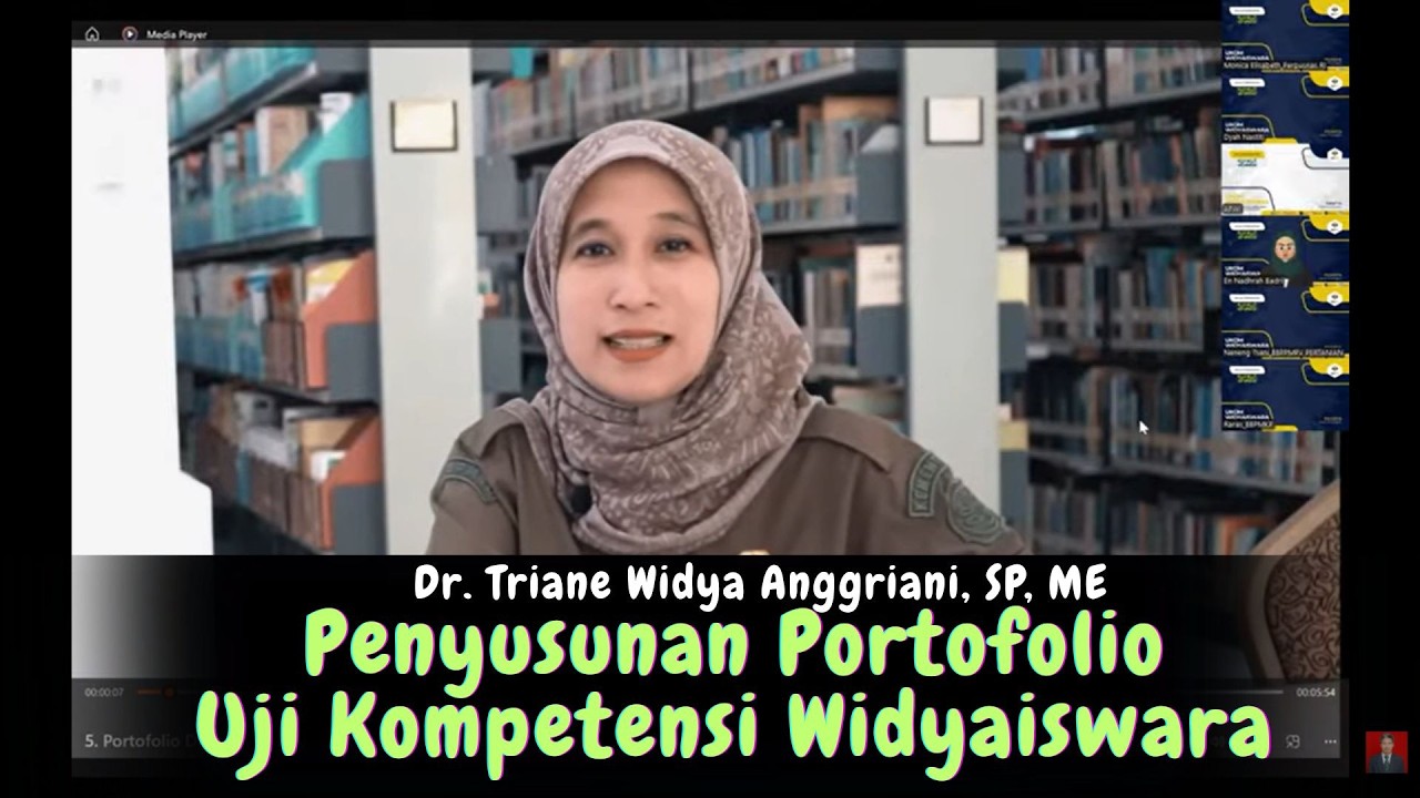 PENYUSUNAN PORTOFOLIO UJI KOMPETENSI WIDYAISWARA || Dr. Triane Widya Anggriani, ME