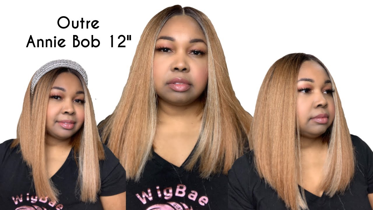 TEXTURED BOB| Outre Annie Bob 12" Wig Review