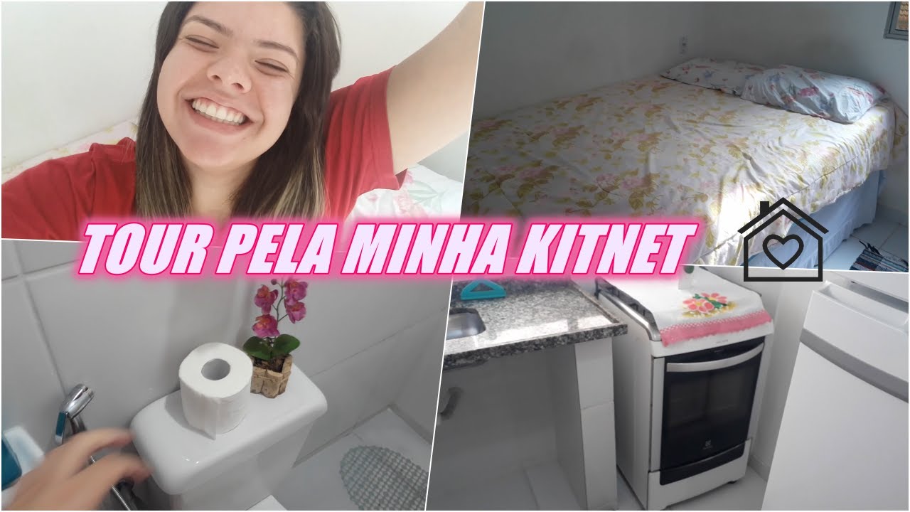 TOUR PELA MINHA KITNET- MORANDO SOZINHA 🏠  ♥ - THAIS GOMES