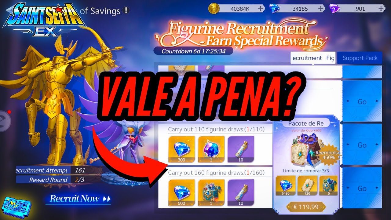 EVENTO DE ESTATUETA - MELHOR ESTRATÉGIA + 160 DRAWS - SAINT SEIYA EX
