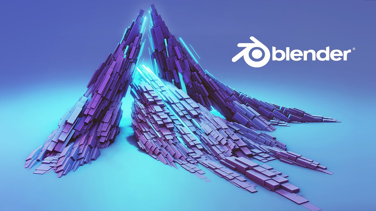 LOWPOLY Cube World #03 | CUBE PORTAL | 3d Blender Speed Modeling | 3d Environment Art | Abstract Art