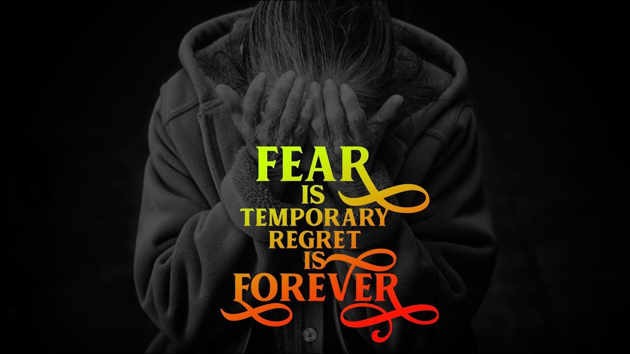 Fear is temporary Regret is forever / Wise Short Quotes / Yoga Ayurveda Meditation Hypnosis Basel